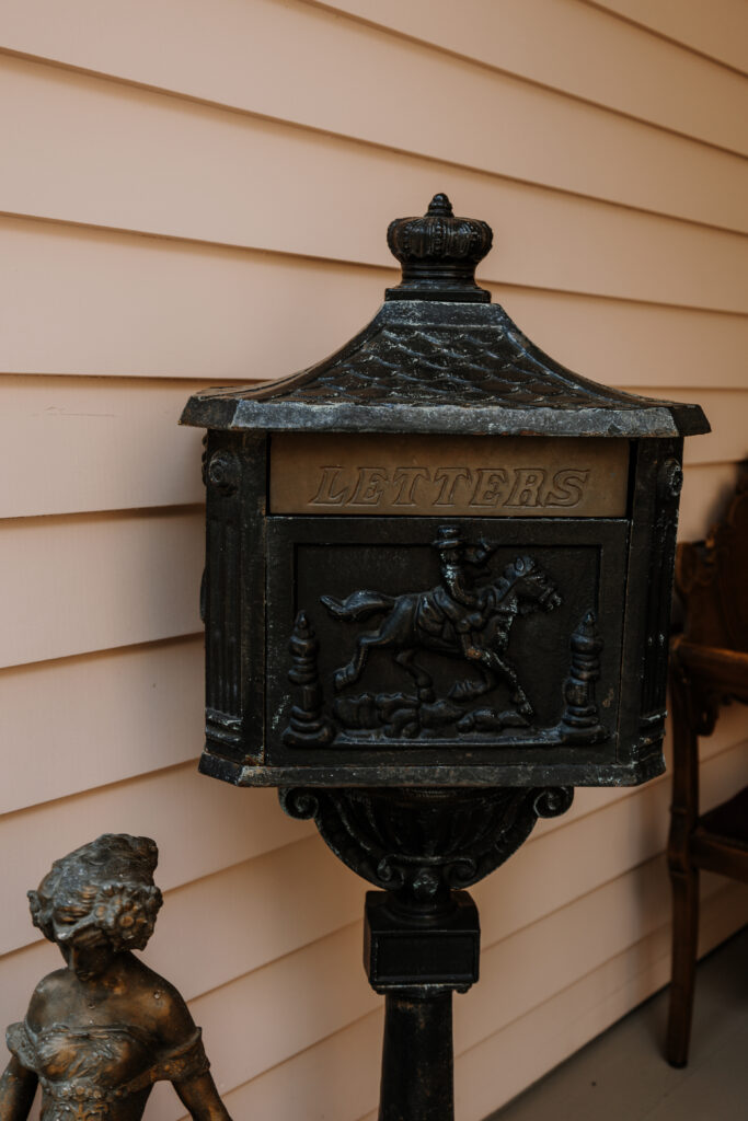 Contact Us McNinch House antique mailbox